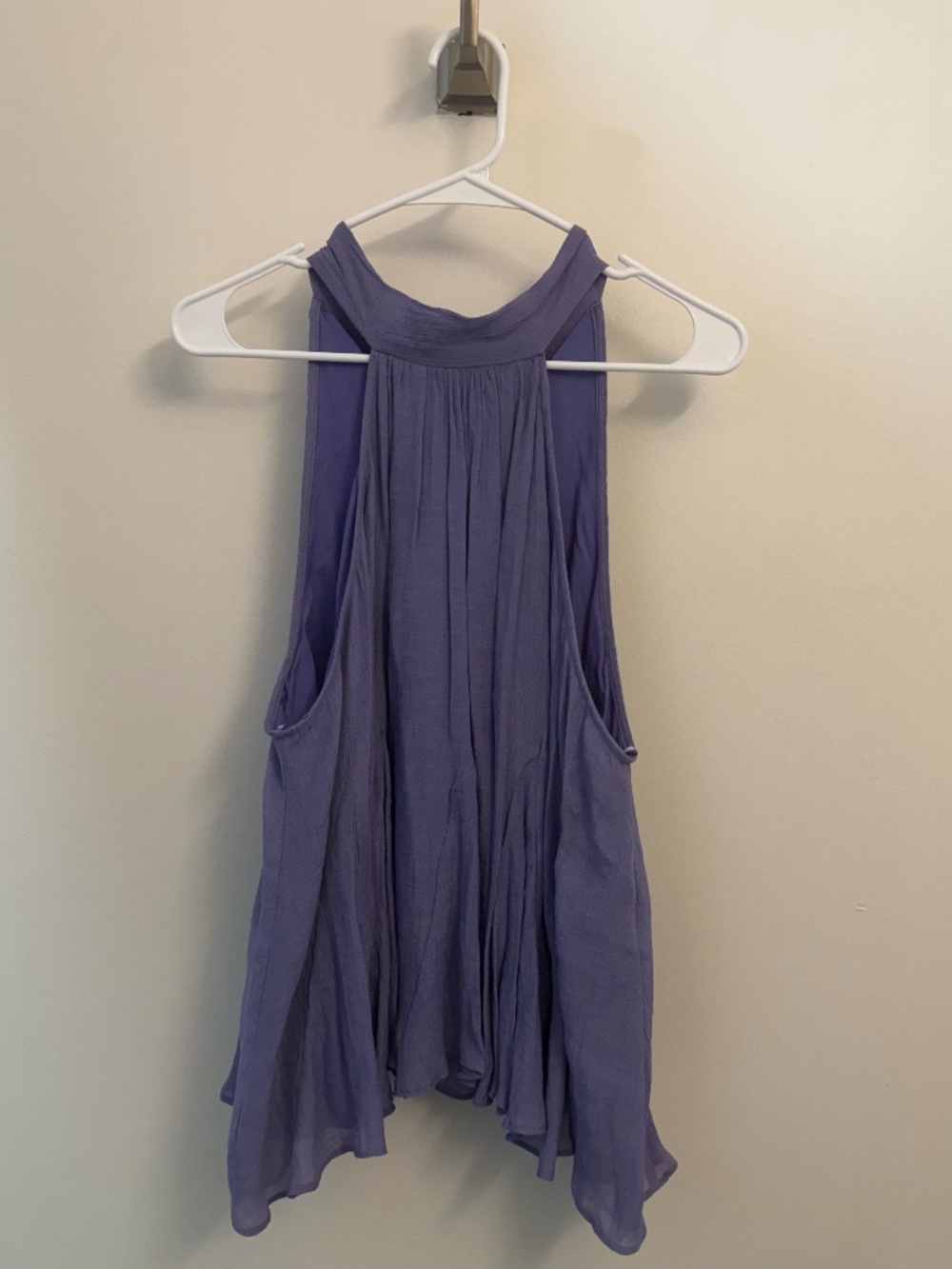 Purple Swing Halter Neck Top